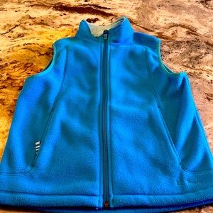 LL Bean girls fleece vest